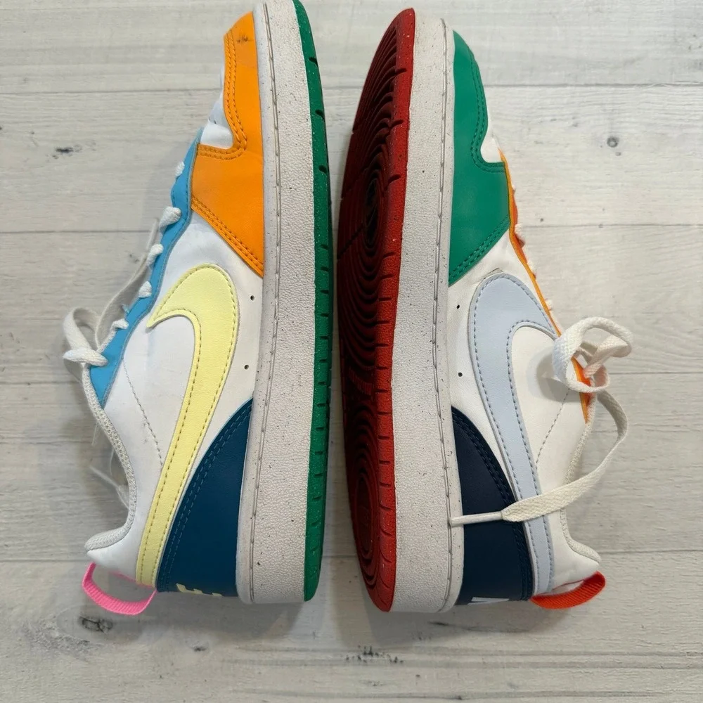 Nike Kids' Court Borough Sneaker white colorblock big kids size‎ 5